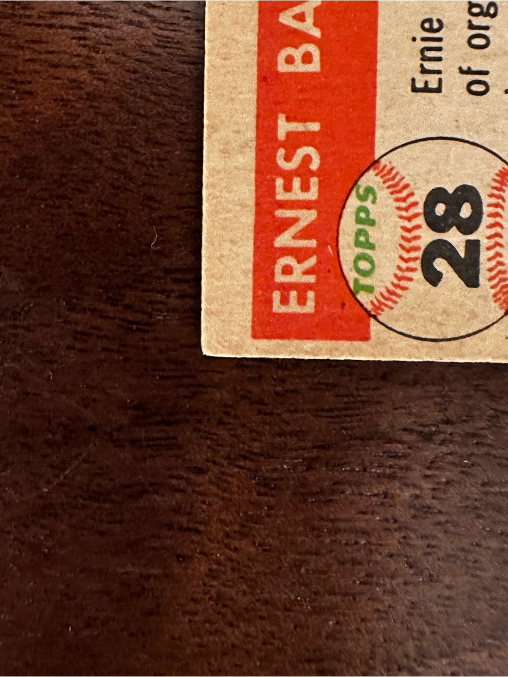 1955 Topps Ernie Banks -#28 - Picture 6 of 10